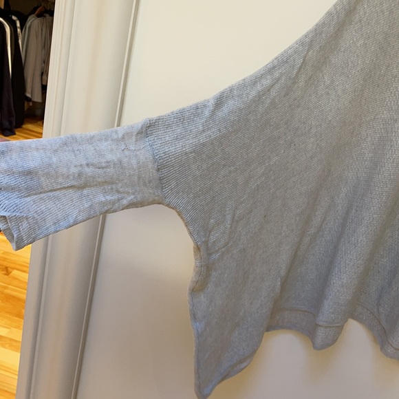 Helmut Lang for Intermix Gray Light Poncho Sweater - Picture 3 of 7